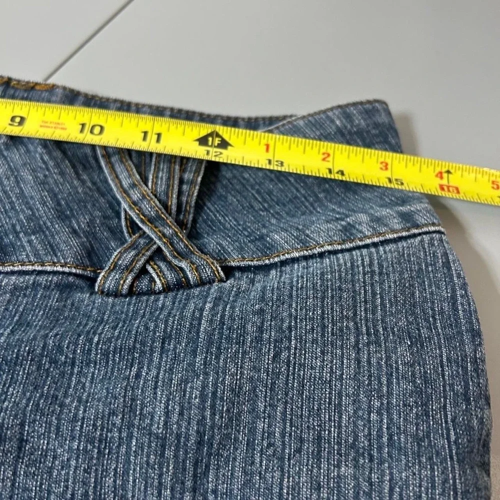 Y2K Polo Assn Mid Rise Flare Jeans Split Hem Womens 9/10